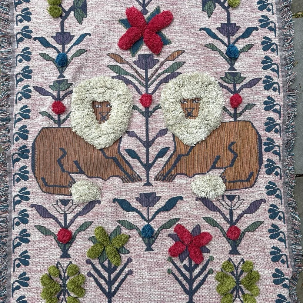 Anthropologie Barbery Tufted Throw Blanket - Picture 3 of 5